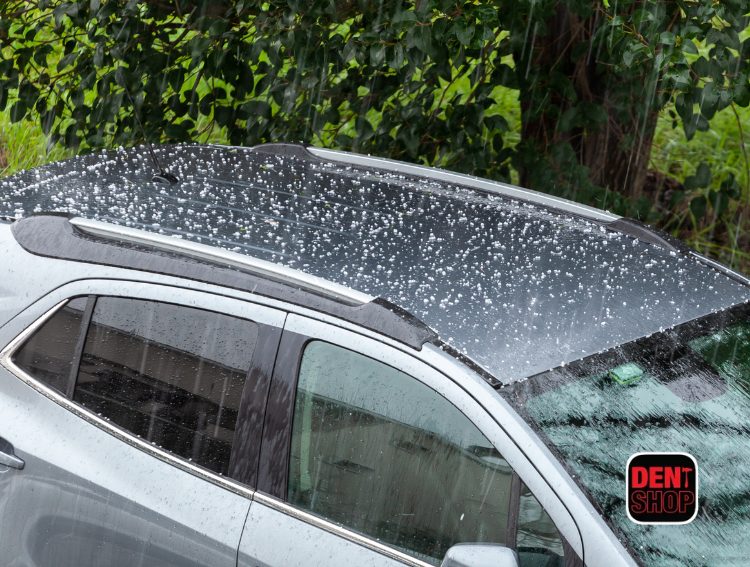 hailstorm on vehicle